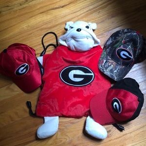Georgia Bulldogs Hat and Bag set